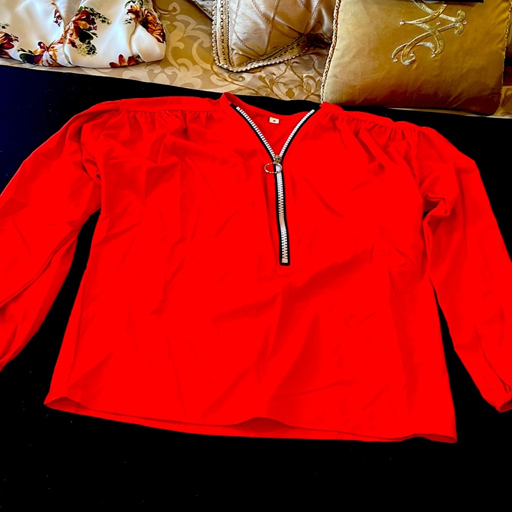 Fun red blouse